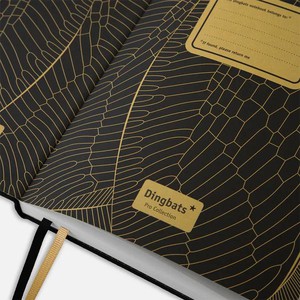 Dingbats Pro B5 Notebook Black Cactus - Lined