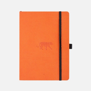 Dingbats A5+ Wildlife Orange Tiger Notebook - Lined Soft