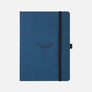 Dingbats A5+ Wildlife Blue Whale Notebook - Dotted Soft