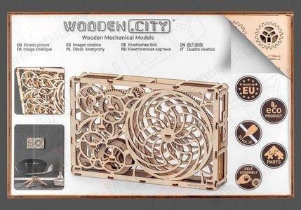 Bouwpakket Kinetic Picture 3D puzzel Wooden City