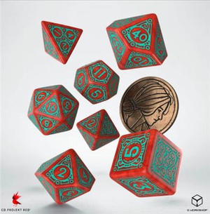 The Witcher dice set Triss - Merigold the fearless