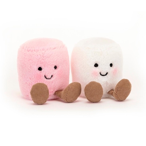 Amuseable Pink and White Marshmallows Jellycat Knuffel