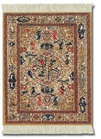 Dusty-gold Ancient Oriental Mouse Rug 