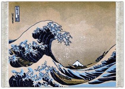 Dekographics Muismat Perzisch Tapijt - The Great Wave of Kanagawa