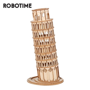 Robotime 3D Houten Puzzel - Leaning Tower of Pisa
