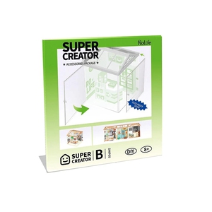 Robotime 3D DIY Super Store - Stofdeur voor de Super Creator serie