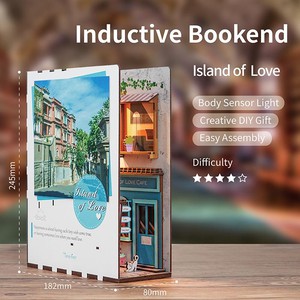 Tone-Cheer DIY Booknook Boekensteun Island of Love