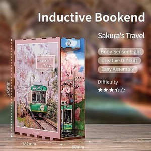 Tone-Cheer DIY Booknook Boekensteun Sakura's Travel
