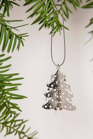 Hanger Kerstboom Zilver