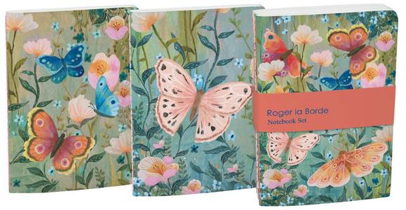 Roger de la Borde A6 Schriftjes - Dreamland Butterflies Set van 3
