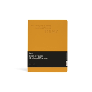 Karst Stone Paper Undated Planner Softcover - Turmeric