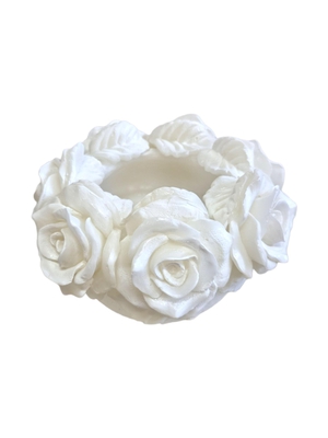 Cereria Introna  - Witte Vaas met witte rozen