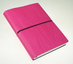 Ciak Blank Notebook Ciak Medium 12x17 Cm In Ivory Paper - Fuchsia