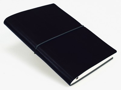 Ciak Lined Notebook Ciak Large 15x21 Cm In Ivory Paper - Black