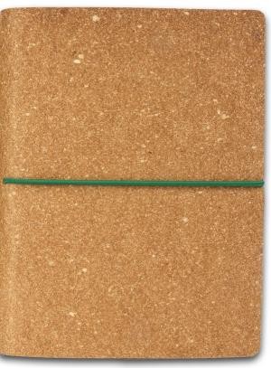 Ciak Blank Notebook Ciak Eco' Medium 12x17 Cm In Ivory Paper - Cork