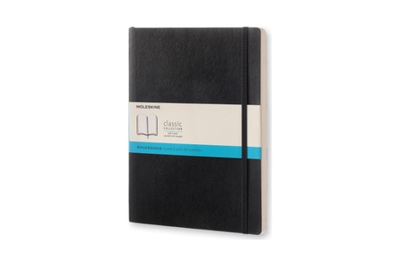 Moleskine XL Notebook Softcover Black Dotted