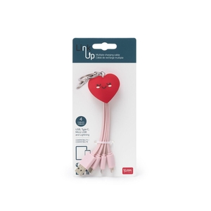 Legami Oplaadkabels Sleutelhanger - Link-Up Heart