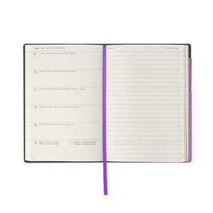 Legami Weekly Diary Medium + Notebook Lilac 18 maanden agenda 2021 - 2022