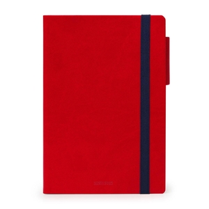 Legami Weekly Diary Medium + Notebook Red 18 maanden agenda 2021 - 2022