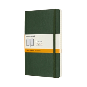 Moleskine Large Notebook Softcover Myrtle Green Ruled