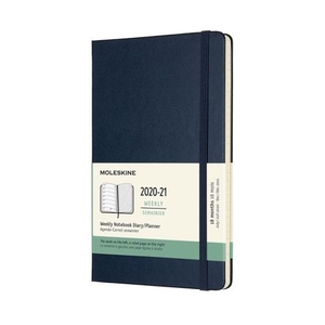Moleskine Weekly Notebook Diary/Planner Large Sapphire Blue Hardcover 18 maanden 2020-2021