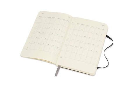 Moleskine Weekly Notebook Diary/Planner Pocket Black Softcover 18 maanden 2020-2021