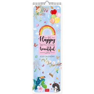Uncoated Paper Live Happy, Be Happy Wall Calendar 2023