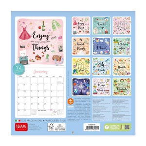 Uncoated Paper Live Happy Wall Calendar 2023