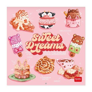 Uncoated Paper Sweet Dreams Wall Calendar 2023