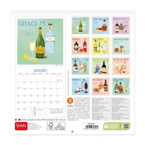 Uncoated Paper Cheers! Wall Calendar 2023