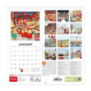 Uncoated Paper London Wall Calendar 2023