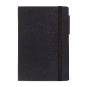 Legami Weekly Diary Medium + Notebook Black 18 maanden agenda 2022-2023