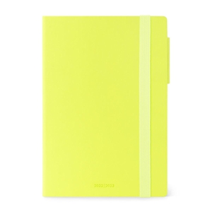 Legami Weekly Diary Medium + Notebook Lime Green 18 maanden agenda 2022-2023
