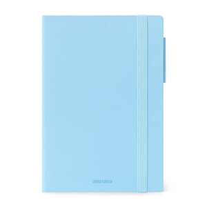 Legami Weekly Diary Medium + Notebook Sky Blue 18 maanden agenda 2022-2023