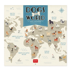 Legami Dogs of the World Kalender 2022