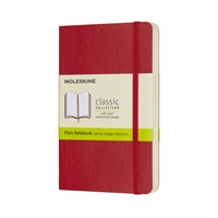 Moleskine Pocket Notebook Softcover Red Plain