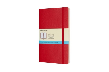 Moleskine Large Notebook Softcover Scarlet Red Dotted