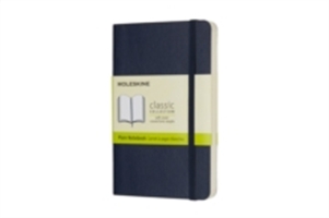 Moleskine Pocket Notebook Softcover Sapphire Blue Plain