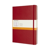 Moleskine XL Notebook Hardcover Scarlet Red Ruled