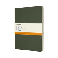 Moleskine XL Notebook Cahier Journals Myrtle Green  Ruled  Set van 3