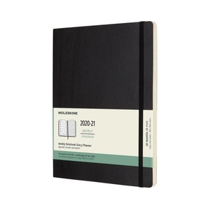 Moleskine Weekly Notebook Diary/Planner XL Black Softcover 18 maanden 2020-2021