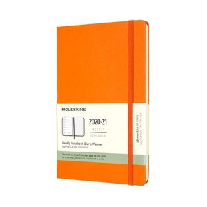Moleskine Weekly Notebook Diary/Planner Large Orange Hardcover 18 maanden 2020-2021