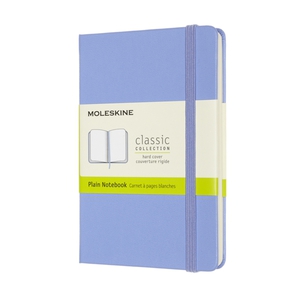 Moleskine Pocket Notebook Hardcover Hydrangea Blue Plain