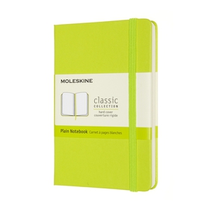 Moleskine Notizbuch Pocket/A6, Blanko, Fester Einband, Limetten Grün