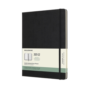 Moleskine Weekly Notebook Diary/Planner XL Black Hardcover 18 maanden 2021-2022