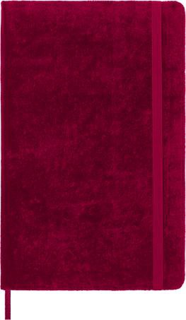 Moleskine Large Velvet Notebook Red/Pink Ruled