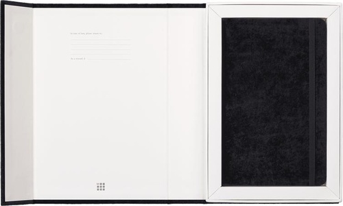 Moleskine Large Velvet Notebook Hardcover Black Ruled