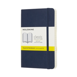 Moleskine Pocket Notebook Softcover Sapphire Blue Squared