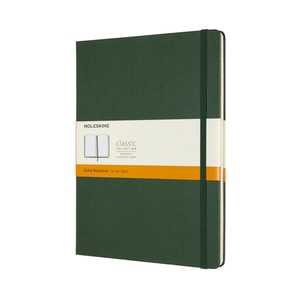 Moleskine XL Notebook Hardcoever Myrtle Green Ruled