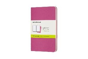 Moleskine Pocket Cahier Journals Kinetic Pink Plain Set van 3
